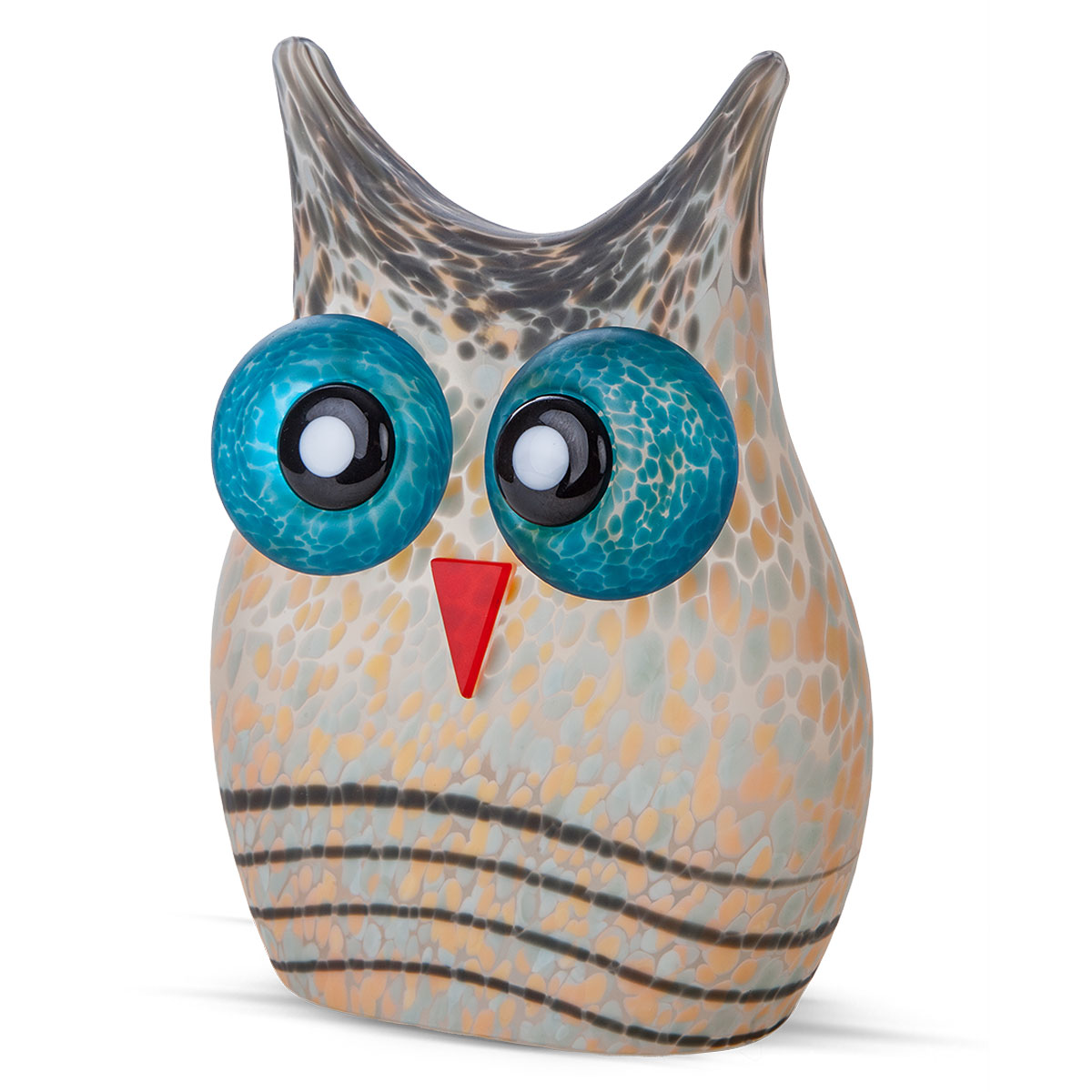 Borowski Cucu uil apricot glasobject