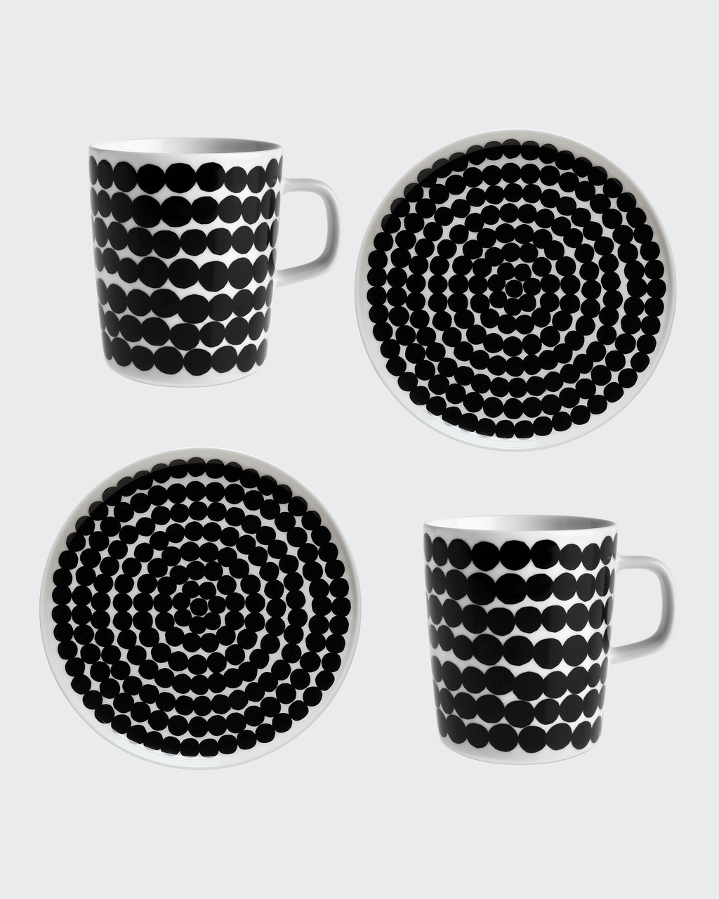 Marimekko servies Unikko servies set zwart
