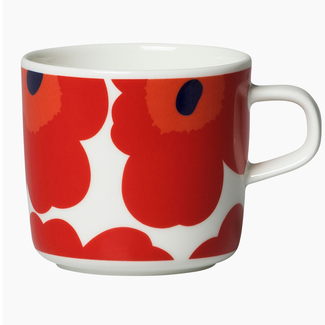 Marimekko servies Oiva/Unikko koffiekop rood 2 dl 063429-001 