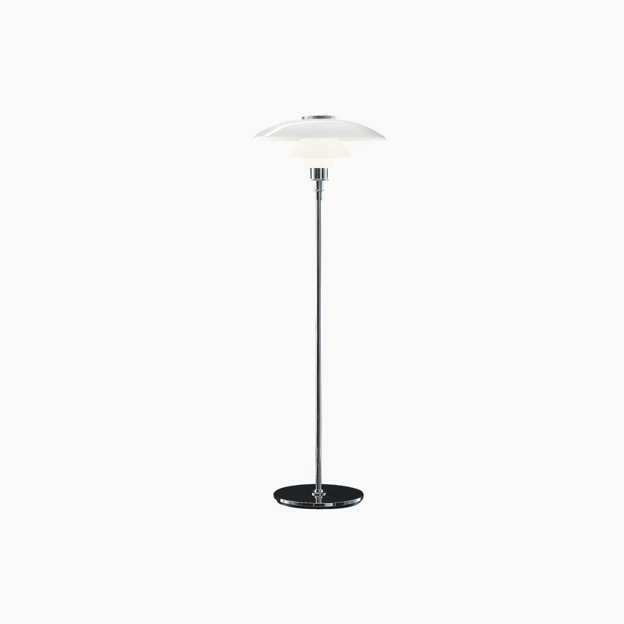 Louis Poulsen PH 4,5/3,5 vloerlamp/staande lamp/leeslamp chroom hoogglans