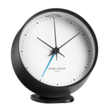 Georg Jensen wekker met alarm, zwart en houder