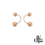 Diva Oorsteker Galaxy Rosé Goud Mat