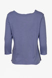 Jalfe 12286-1-434 shirt lange mouw met knopen ekologisch katoen lila/paars