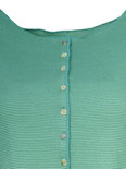 Jalfe 11927-432C shirt met knopen ekologisch katoen water-groen/turqoise