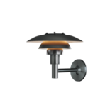 Louis Poulsen buitenlamp PH3-2½ wandlamp zwart