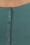 Jalfe 11927-408H shirt met knopen ekologisch katoen groen/blauwgroen