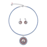 Coeur de Lion Ketting 4954/ /2003 Aqua-red