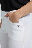 Laurie broek, model Caroline Regular Capri 3/4 basis viscose wit 28041-10970
