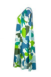 Mansted jurk kleding Miep blauw groen