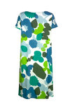 Mansted jurk kleding Miep blauw groen