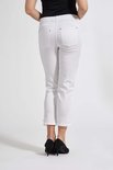 Laurie broek, model Hannah Regular Cropped basis tencel wit 28362-10122