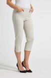 Laurie broek, model Dora Regular Capri 3/4 basis viscose Sand 28042-25137