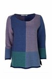 Mansted kleding Home trui donker blauw, blauw roze groen