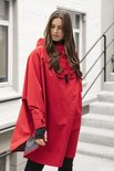 Blaest Poncho model Bergen rood