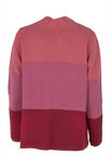 EO-design Vest kort donkerrood fuchsia lichtrood