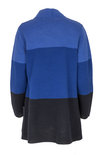 EO-design Vest lang donkerblauw kobalt blauw