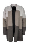 EO-design Vest lang taupe beige sand