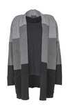 EO-design Vest lang zwart grijs lichtgrijs