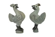 Stenen beeld uniek haan, stenen dier Rooster 45 cm springstone