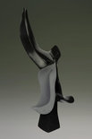Stenen tuinbeeld uniek, Bloem abstract