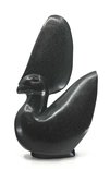 Stenen beeld uniek dier, Crown Bird, Kambue Benaya, Tengenenge