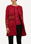 Oleana Long Cardigan 168 R rood