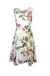 Blueberry Italia linnen jurk wit 51042-46