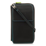 MyWalit Zip Round Multi Purse with Shoulder Strap Black Pace 1220-4