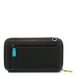 MyWalit Zip Round Multi Purse with Shoulder Strap Black Pace 1220-4