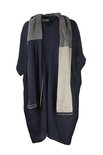 Austriandesign jurk tuniek, V-Pullover zonder mouw blauw