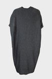 Austriandesign jurk tuniek, V-Pullover lange mouw antraciet