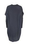 Austriandesign jurk tuniek, V-Pullover lange mouw blauw
