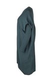 Austriandesign jurk tuniek, V-Pullover lange mouw petrol