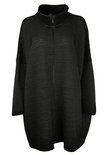 EO-design Vest lang zwart grijs