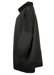 EO-design Vest lang zwart grijs