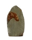Stenen beeld embryo natural 1 persoon, 10 cm hoog, groen