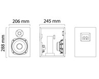 Montana meubel kasten systeem TV & Sound luidspreker, speaker medium set van 2