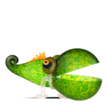 Glasstudio Borowski Chameleon Big Green