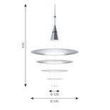 Louis Poulsen Enigma Ø 545 hanglamp, verlichting