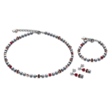 Coeur de Lion Ketting 4857/ /0300 Haematite Red