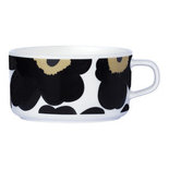 Marimekko servies Oiva/Unikko theekop zwart 2,5 dl 063430-030