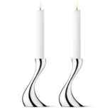 Georg Jensen Cobra kandelaar klein set van 2
