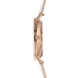Coeur de Lion Horloge 7601/ /1036 Champagne Sunray Lederen band