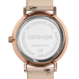 Coeur de Lion Horloge 7601/ /1036 Champagne Sunray Lederen band