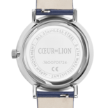 Coeur de Lion Horloge 7600/ /0707 Blue Sunray Lederen band
