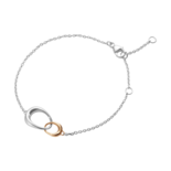 Georg Jensen sieraad, armband Offspring 433B zilver/goud