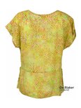 Unikat Artwear kleding top 185 lime zebra
