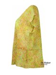 Unikat Artwear kleding top 185 lime zebra