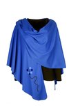 Geesje Sturre cape cobalt blauw onesize 154351