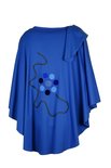 Geesje Sturre cape cobalt blauw onesize 154351